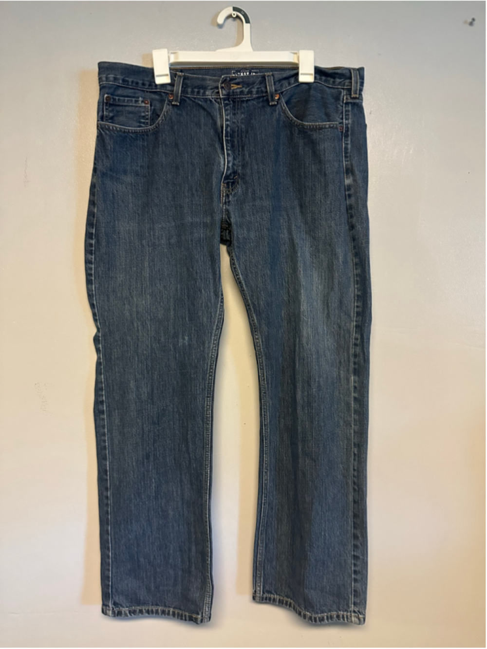 Levi Strauss & Co. Straight Leg Jeans, Blue 109% Cotton Mens Size 38x32